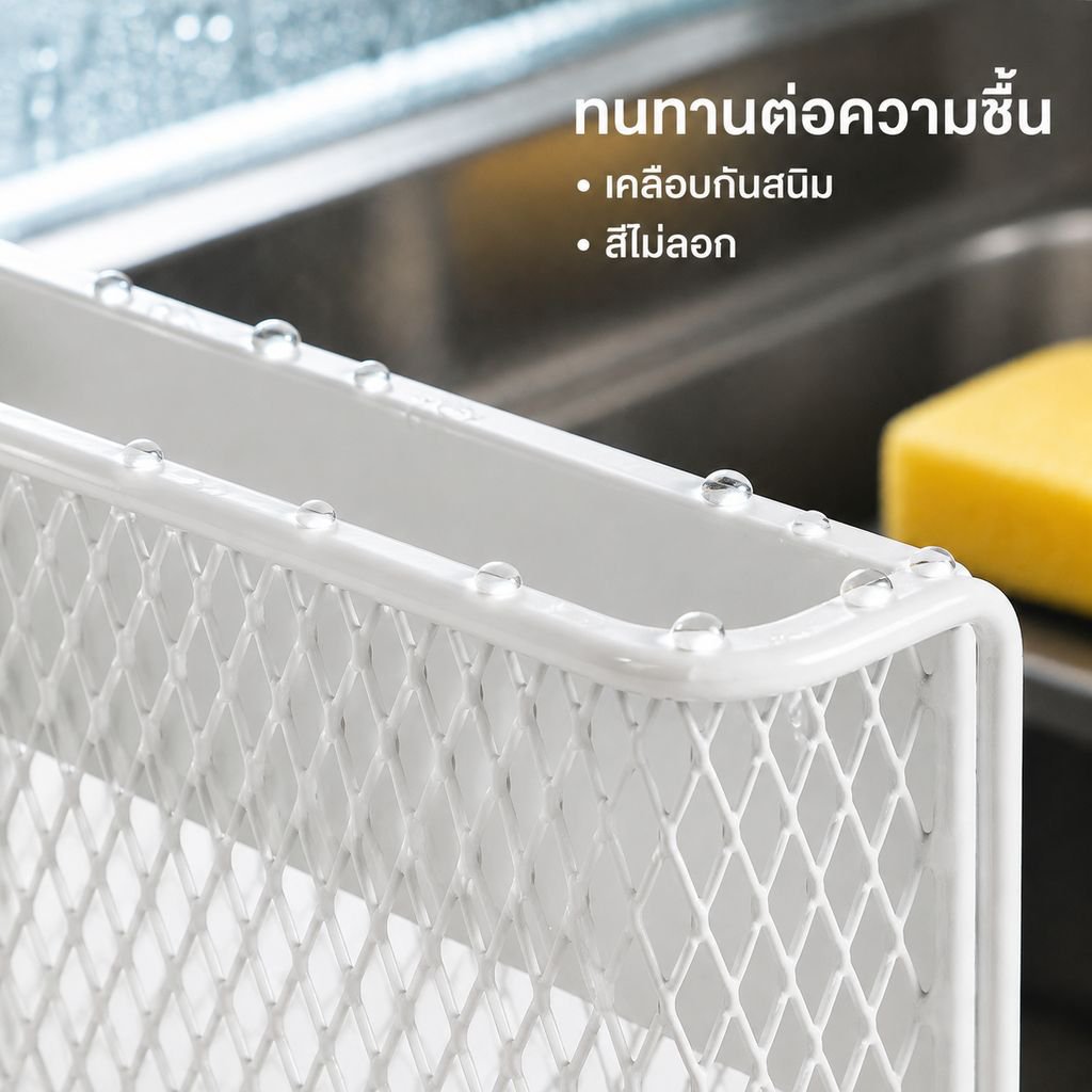 ชั้นวางของอเนกประสงค์ติดแม่เหล็กสำหรับตู้เย็นในครัว
