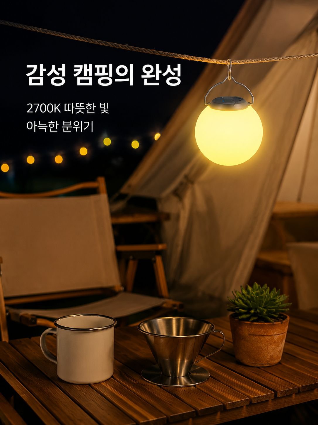 야외 휴대용 충전 랜턴