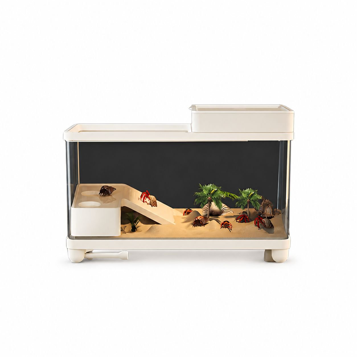 Crab-Specific Ecological Breeding Tank with Climbing Platform