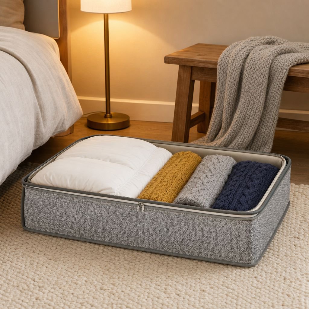 Large Capacity Under Bed Storage Box for Clothes and Quilts