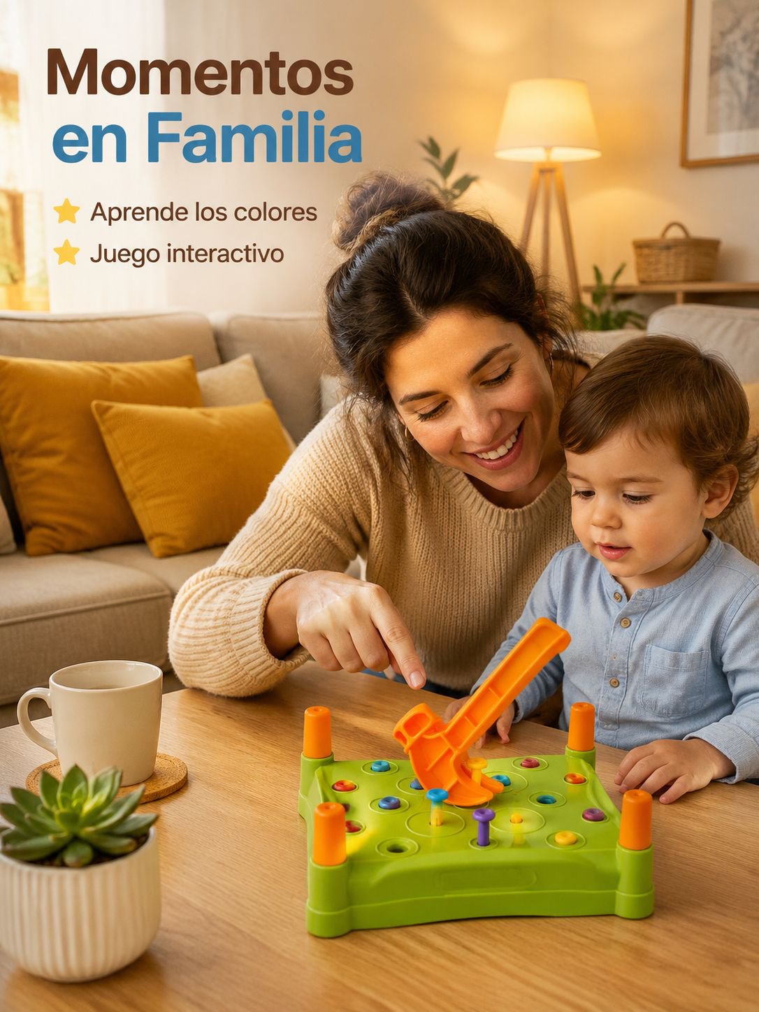 Mesa de Bolas de Colores para el Desarrollo Cognitivo Infantil