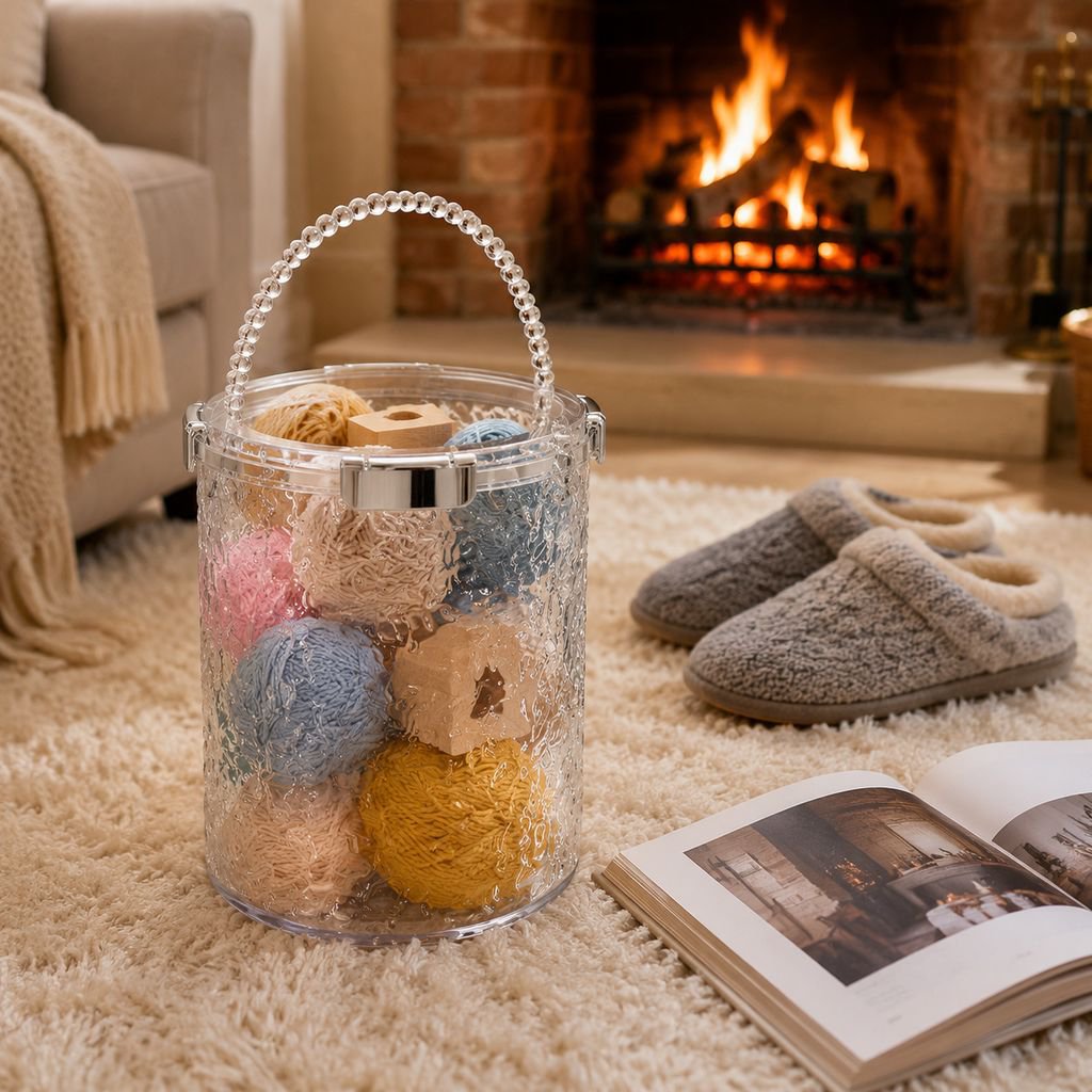 Ice bucket with drinks and snacks for summer events