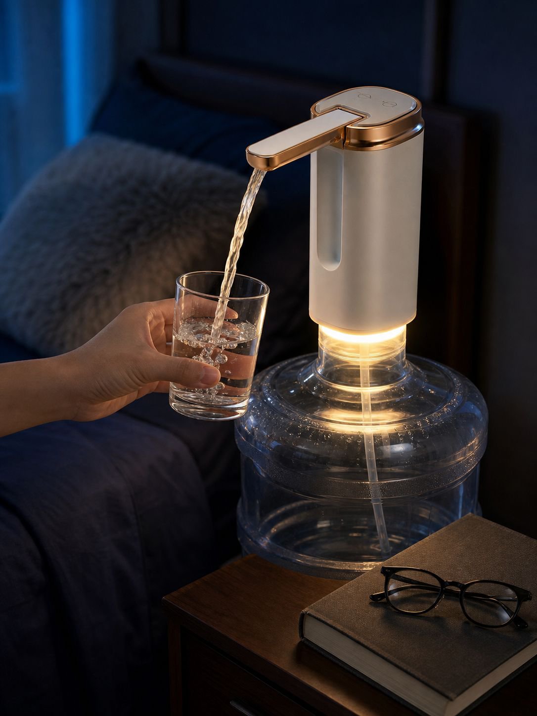 Mini Portable Electric Water Pump for Bottled Water, Home Suction Device