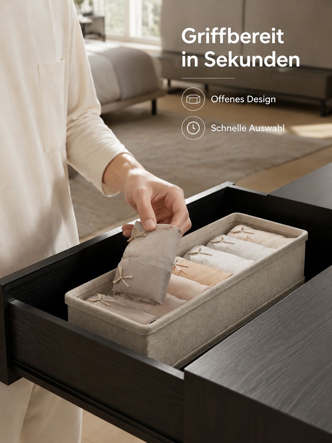 Stapelbare Aufbewahrungsbox für Kleidung