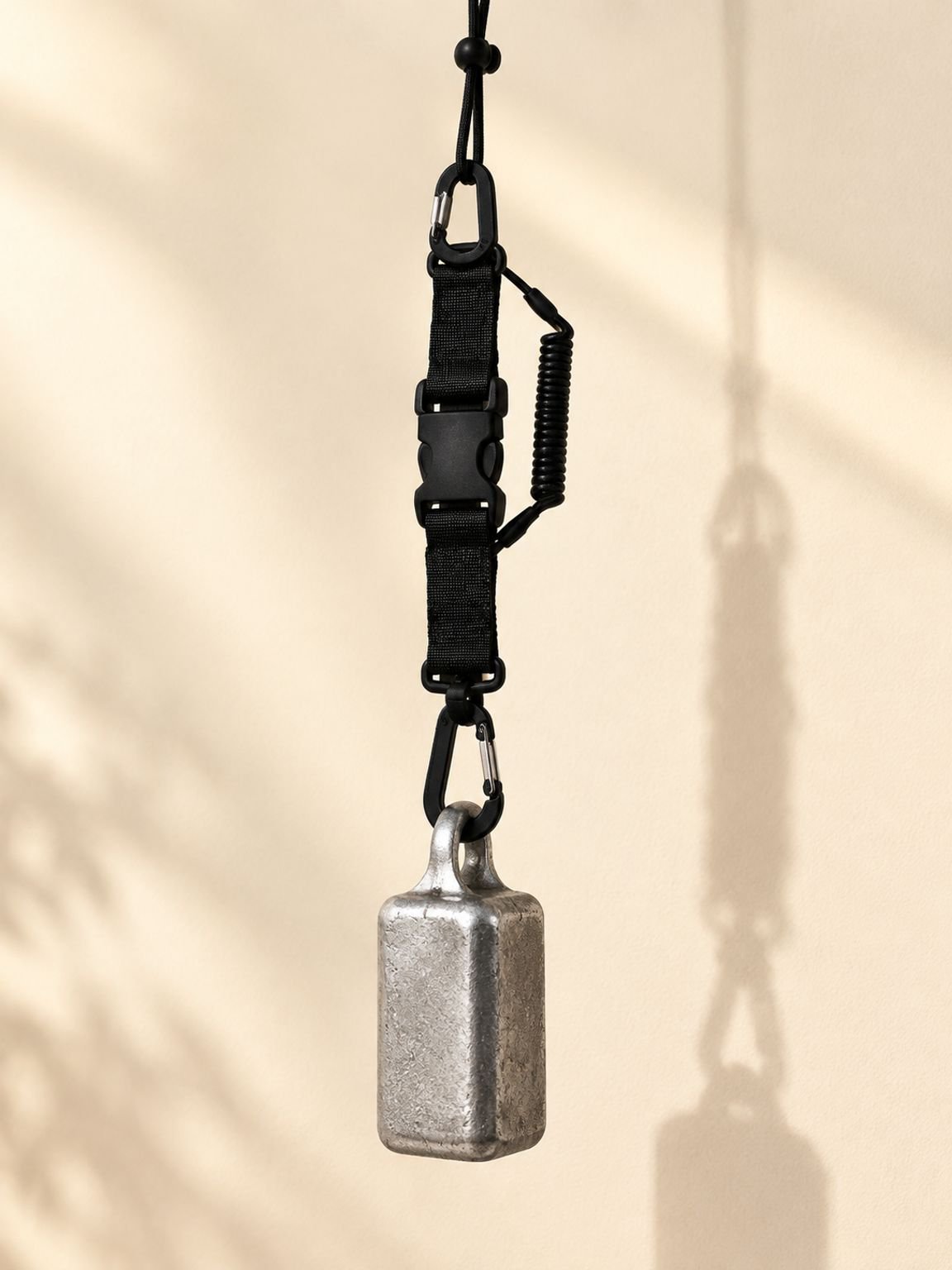 Scuba diving camera lanyard with quick-release clips at both ends