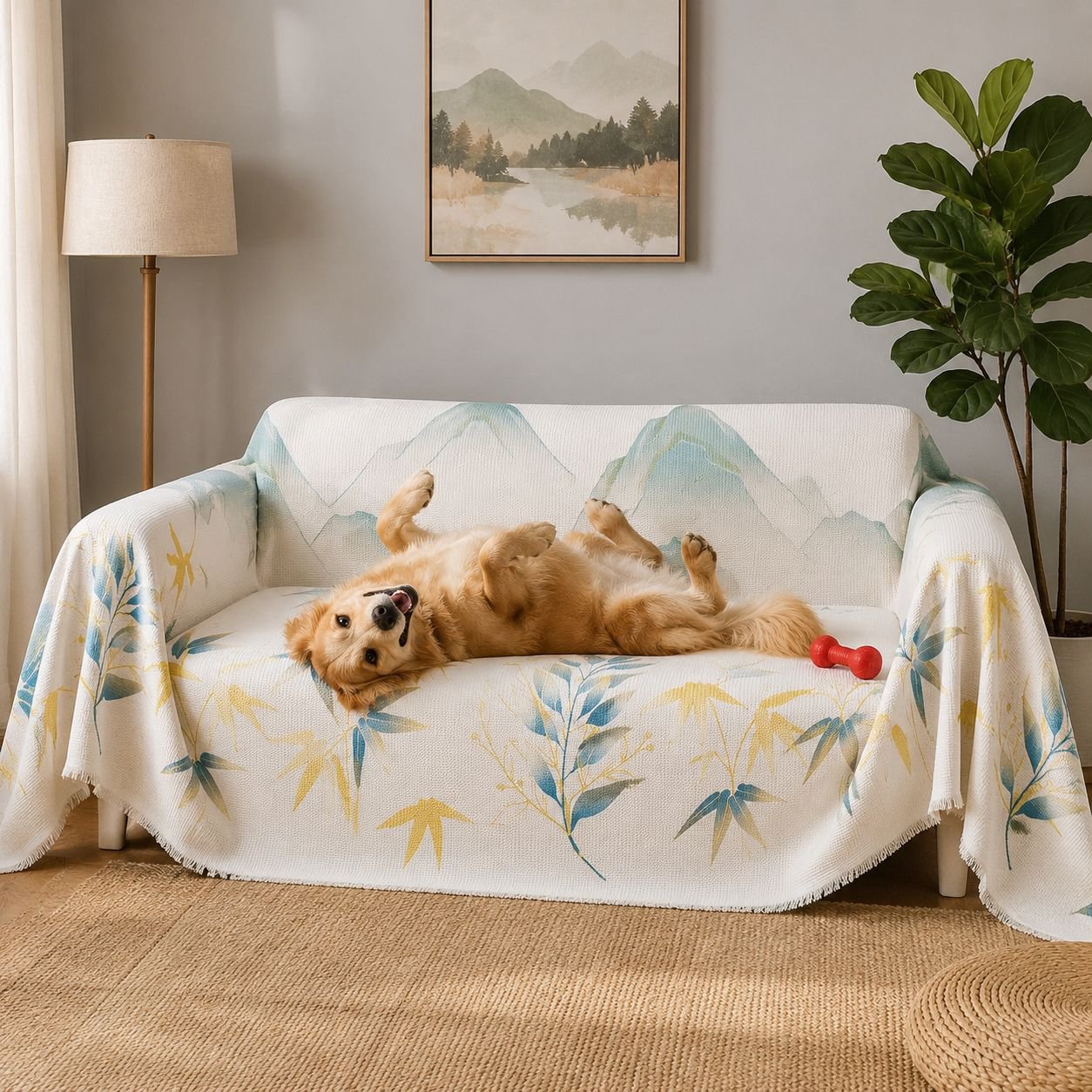 Full Coverage Non-Slip Sofa Protector