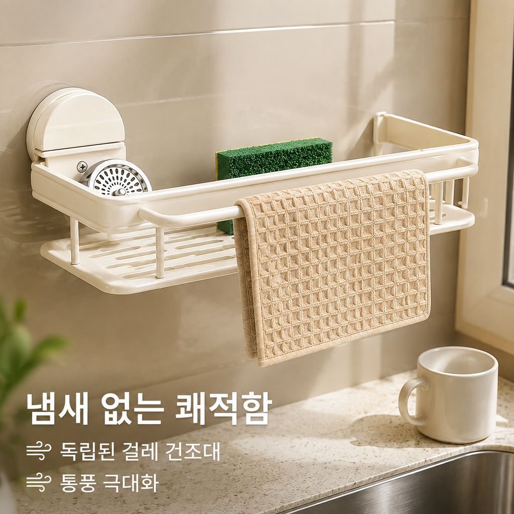 주방 스펀지 정리대