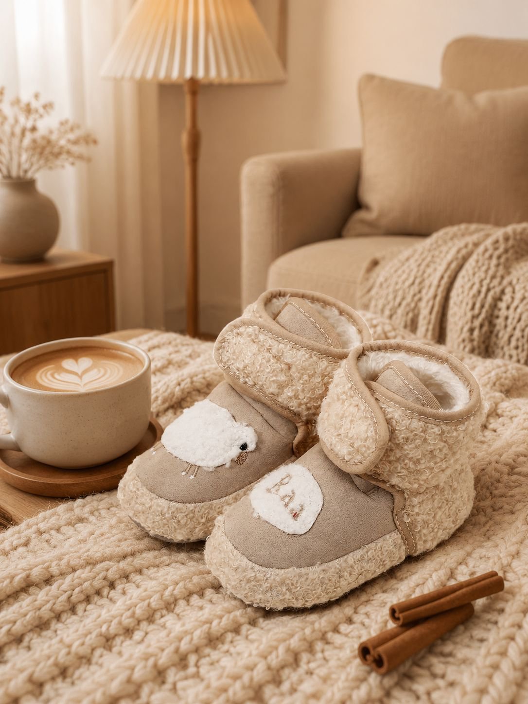 Botitas de nieve cálidas y adorables para bebés de 0 a 1 año