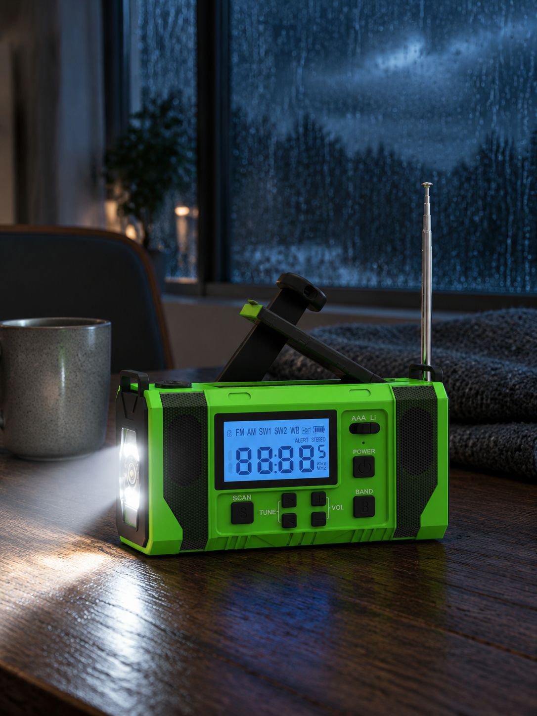 Multifunktionale Solar-Handkurbel Laden Handy Notfall Radio Aufladen Beleuchtung Katastrophe Prävent