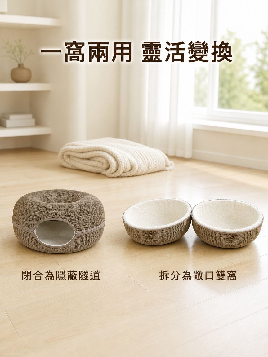 四季通用多功能貓窩
