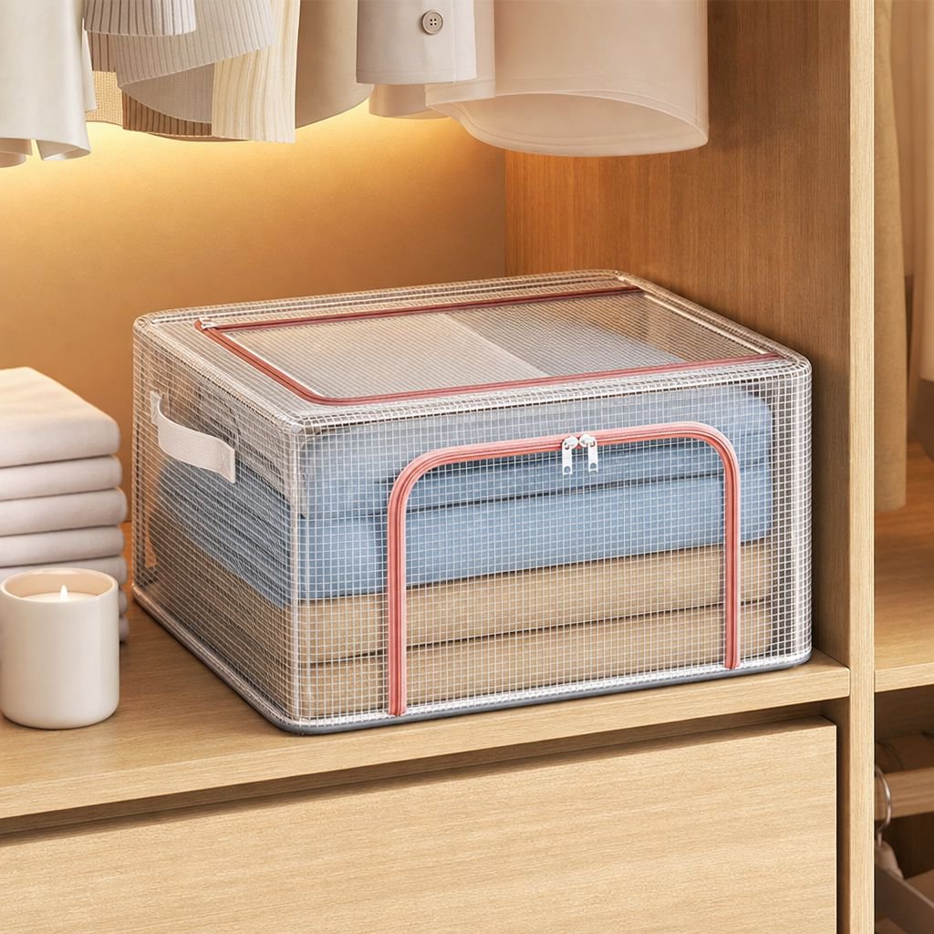 Caja de almacenamiento de ropa fácil de transportar