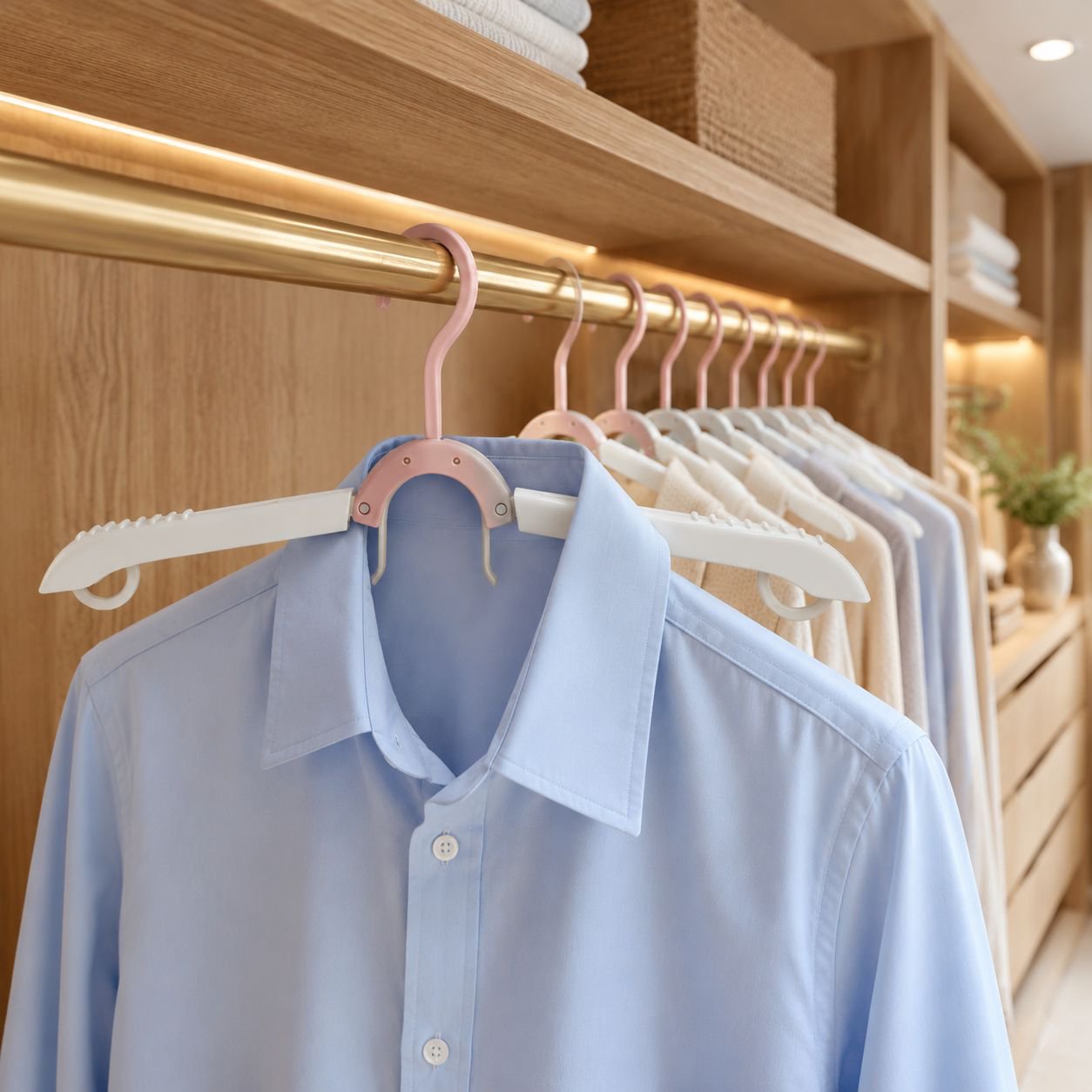 Portable hanger for business trips and vacations