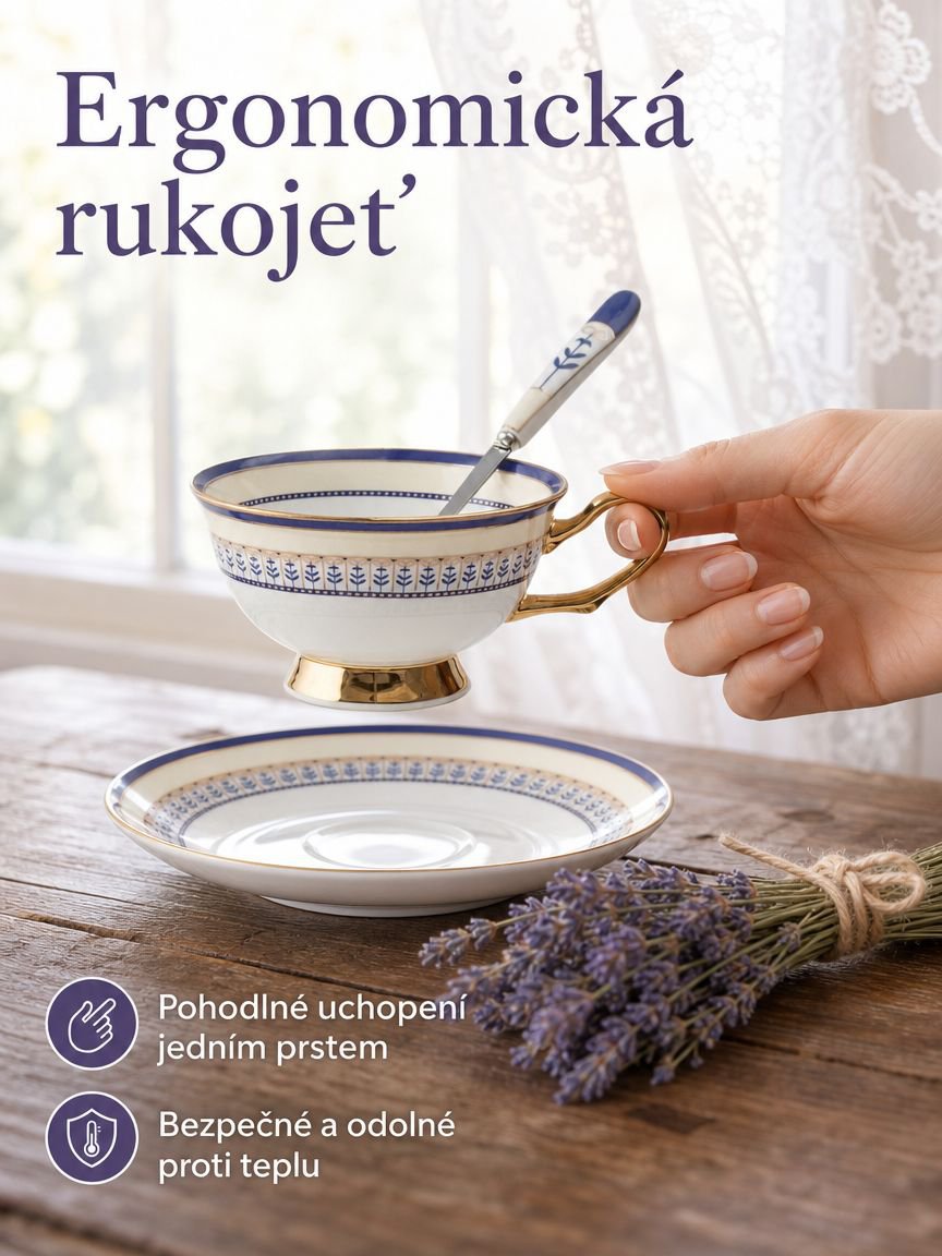 Sada šálků a podšálků