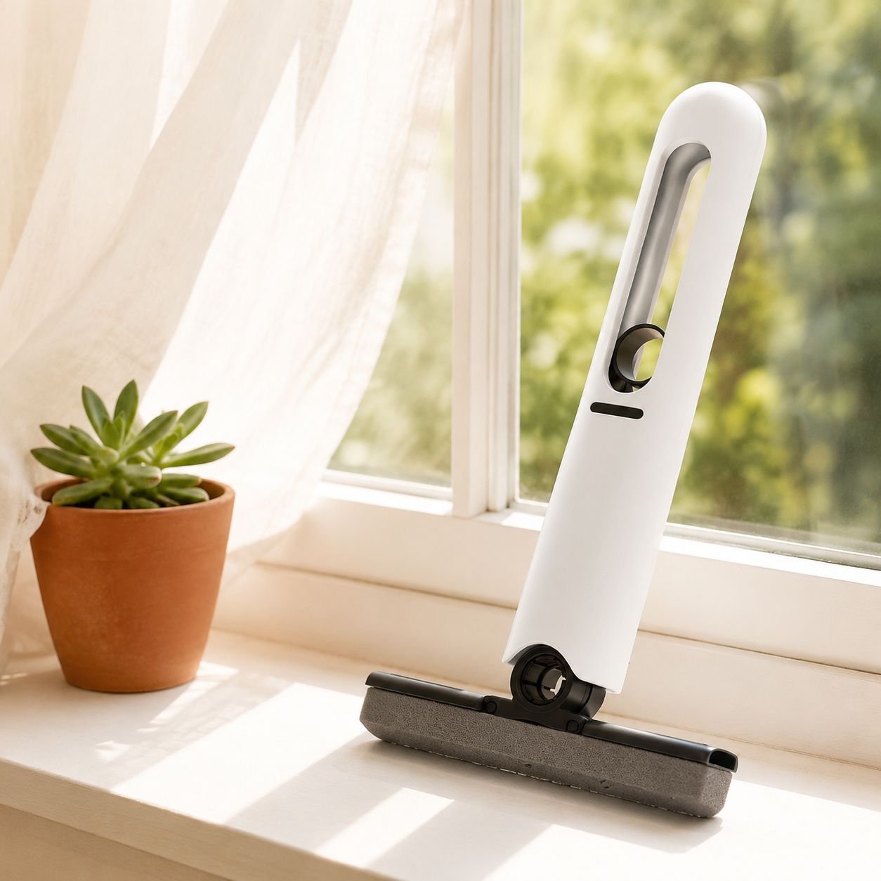 Efficient desktop cleaning sponge mop
