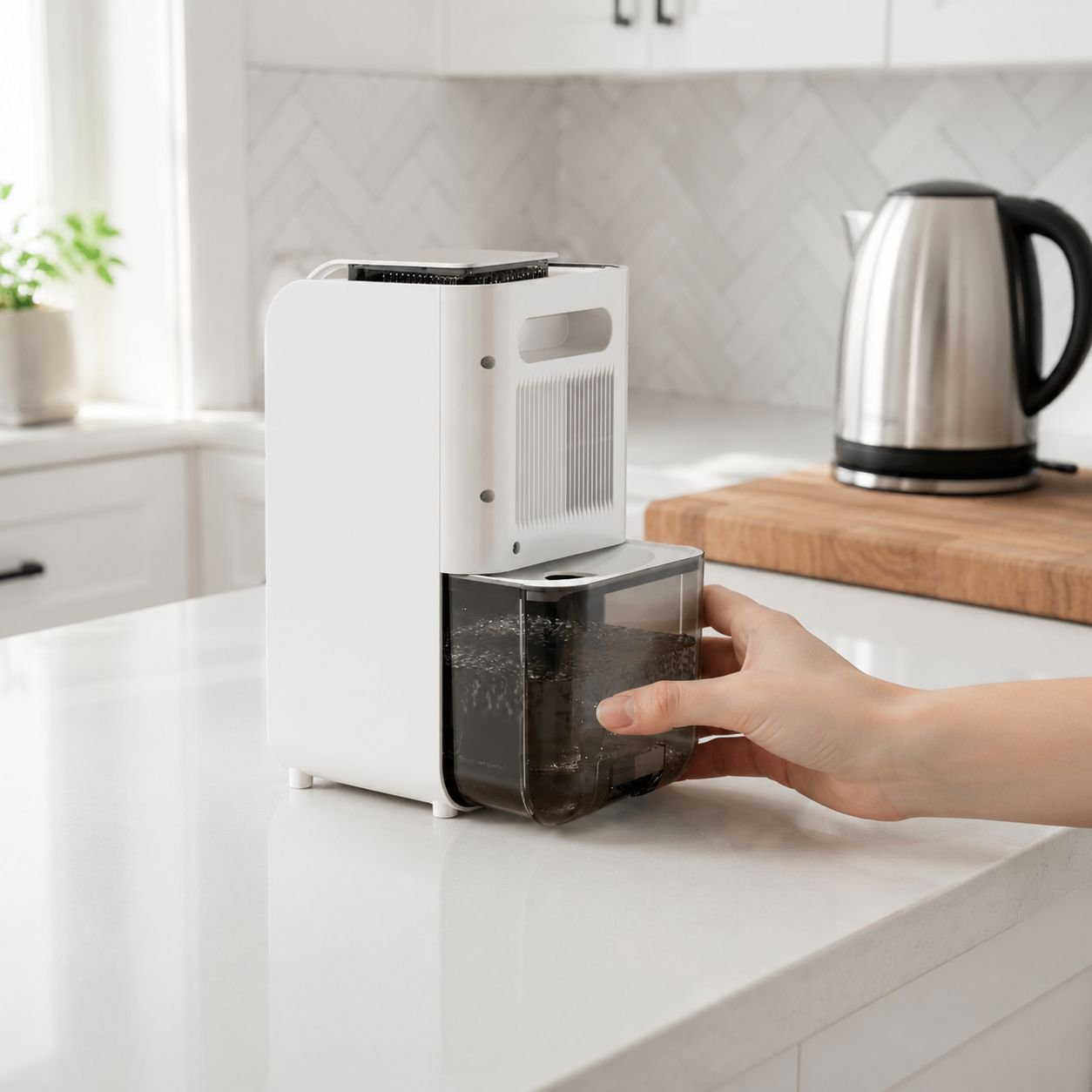 Portable dehumidifier for small rooms