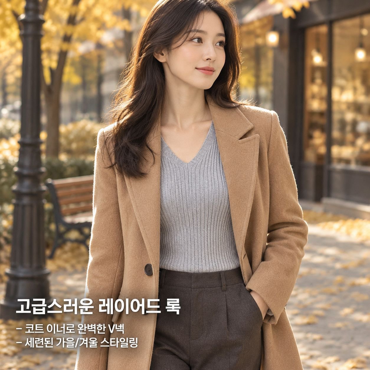 여성용 솔리드 컬러 슬림핏 V넥 풀오버 스웨터