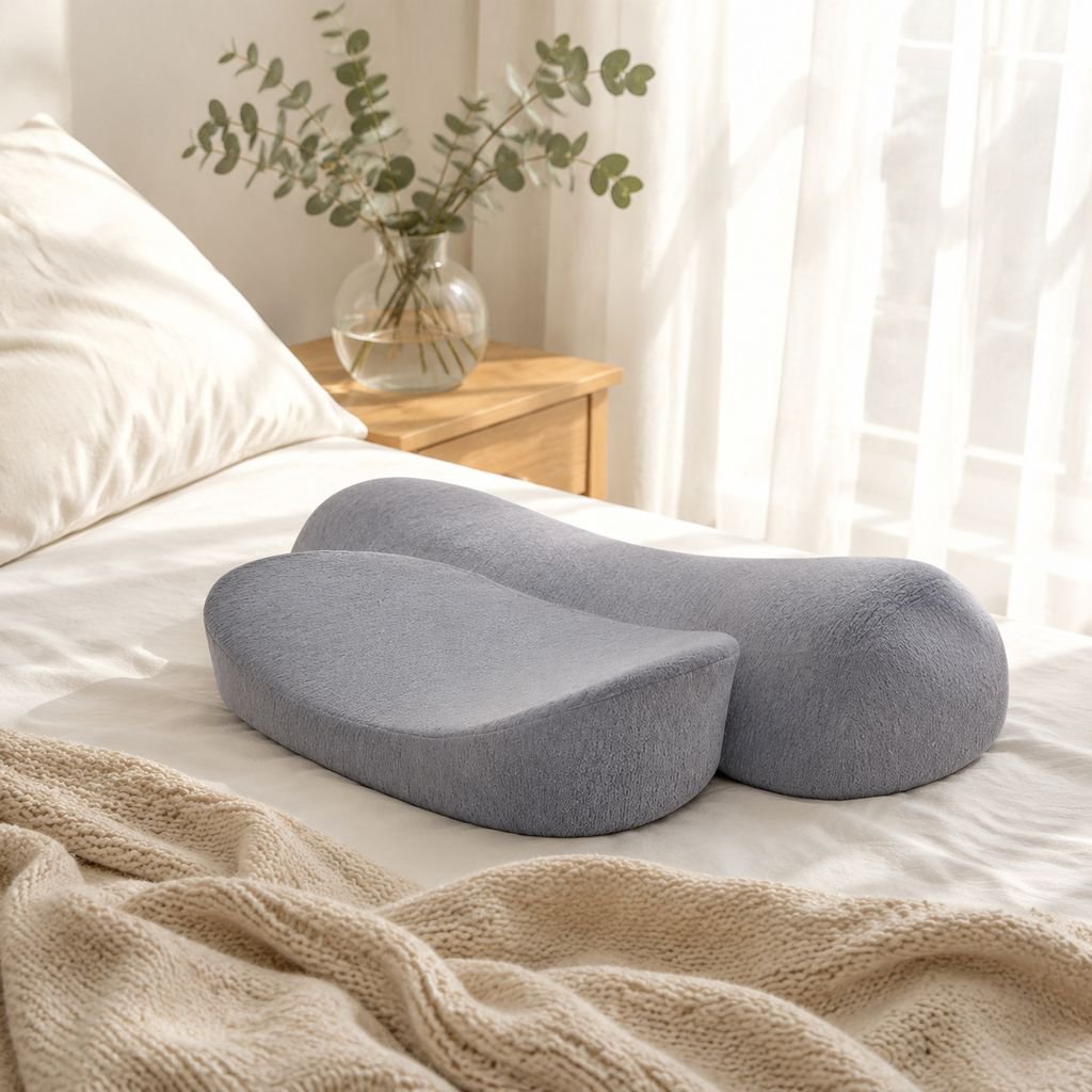 Almohada de memoria, almohada para el cuello con núcleo de espuma viscoelástica para adultos, compre