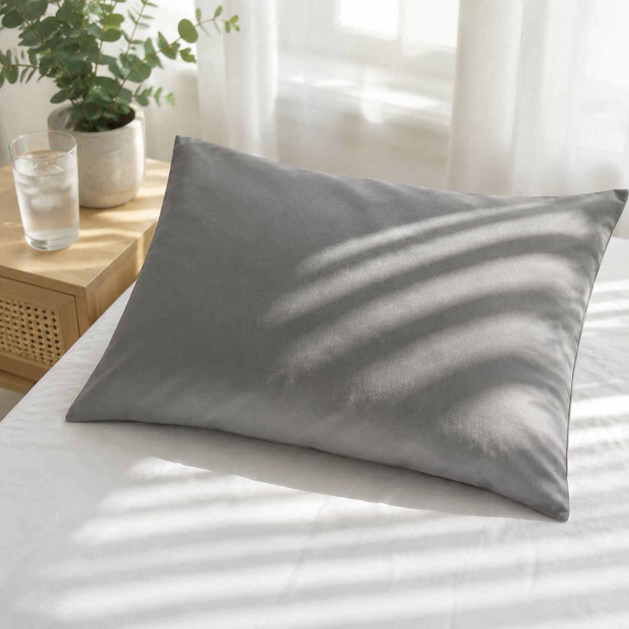 Simple Home brushed cotton pillowcase for modern bedrooms