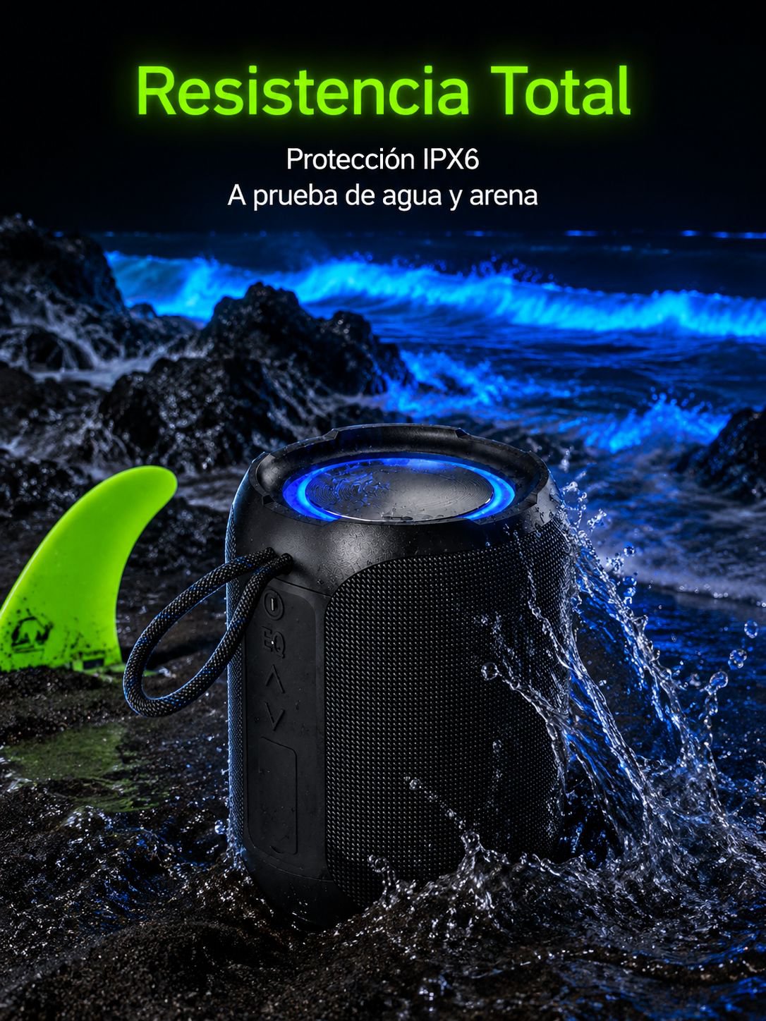 Altavoz Bluetooth portátil de alta calidad e impermeable