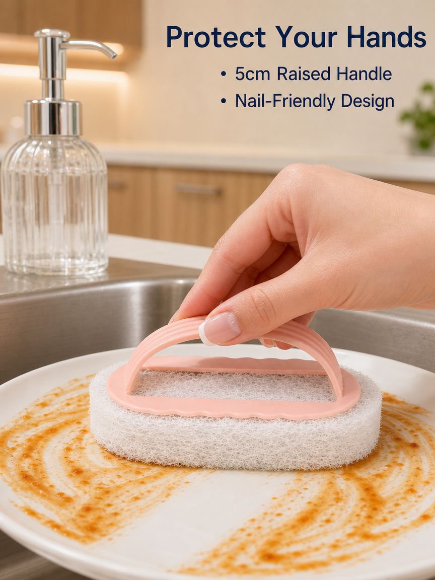 Sponge brush with handle
