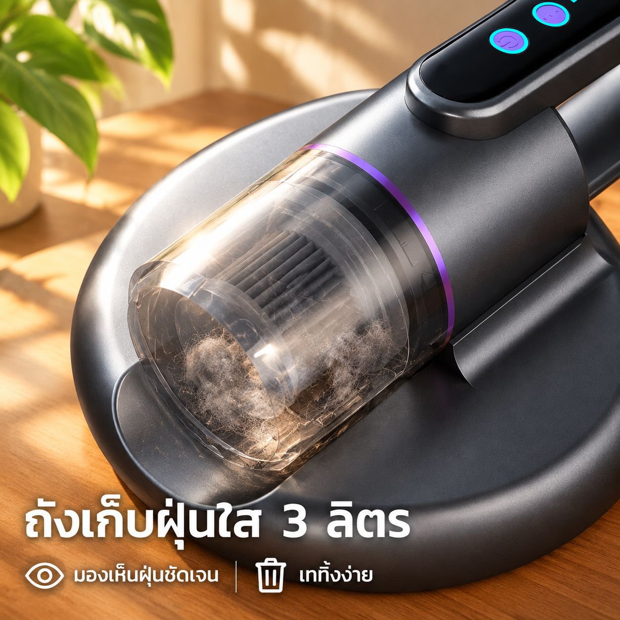 เครื่องดูดฝุ่นขนาดเล็กกำลังแรงสำหรับกำจัดไรฝุ่น