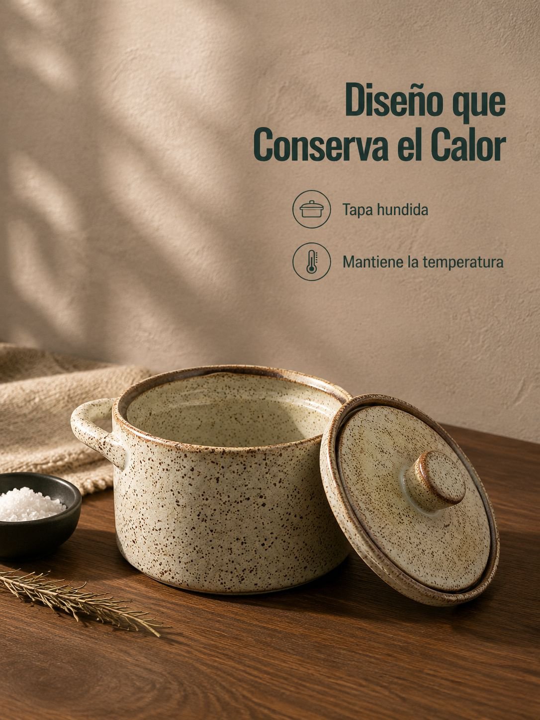 Cuenco para sopa de cerámica tosca