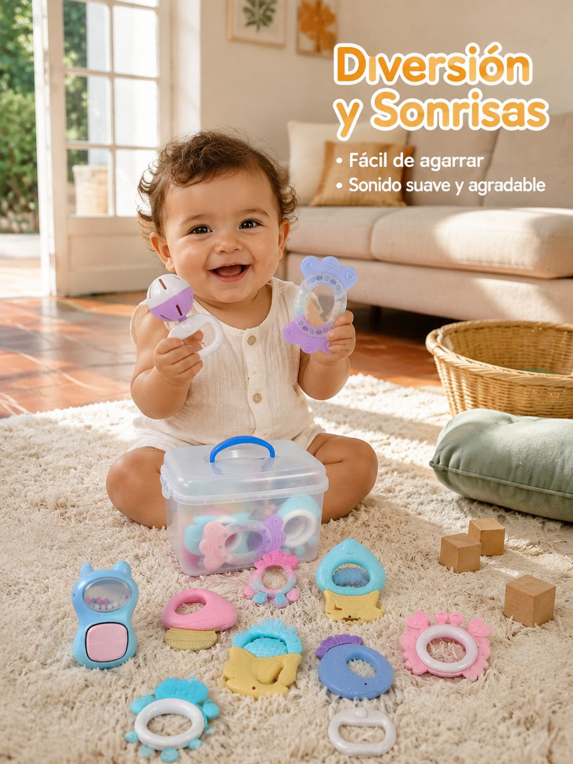 Juego de sonajeros para bebé