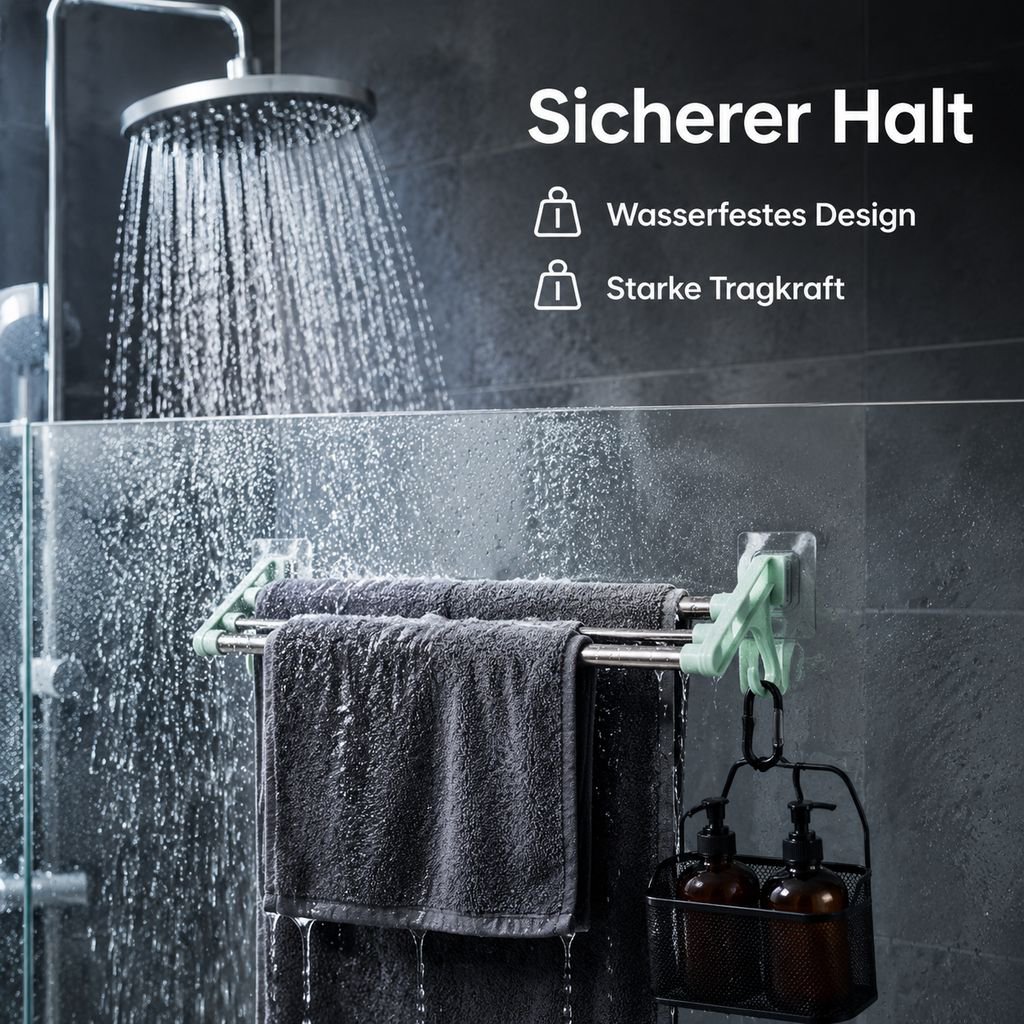 Doppelter Wandhandtuchhalter fürs Badezimmer