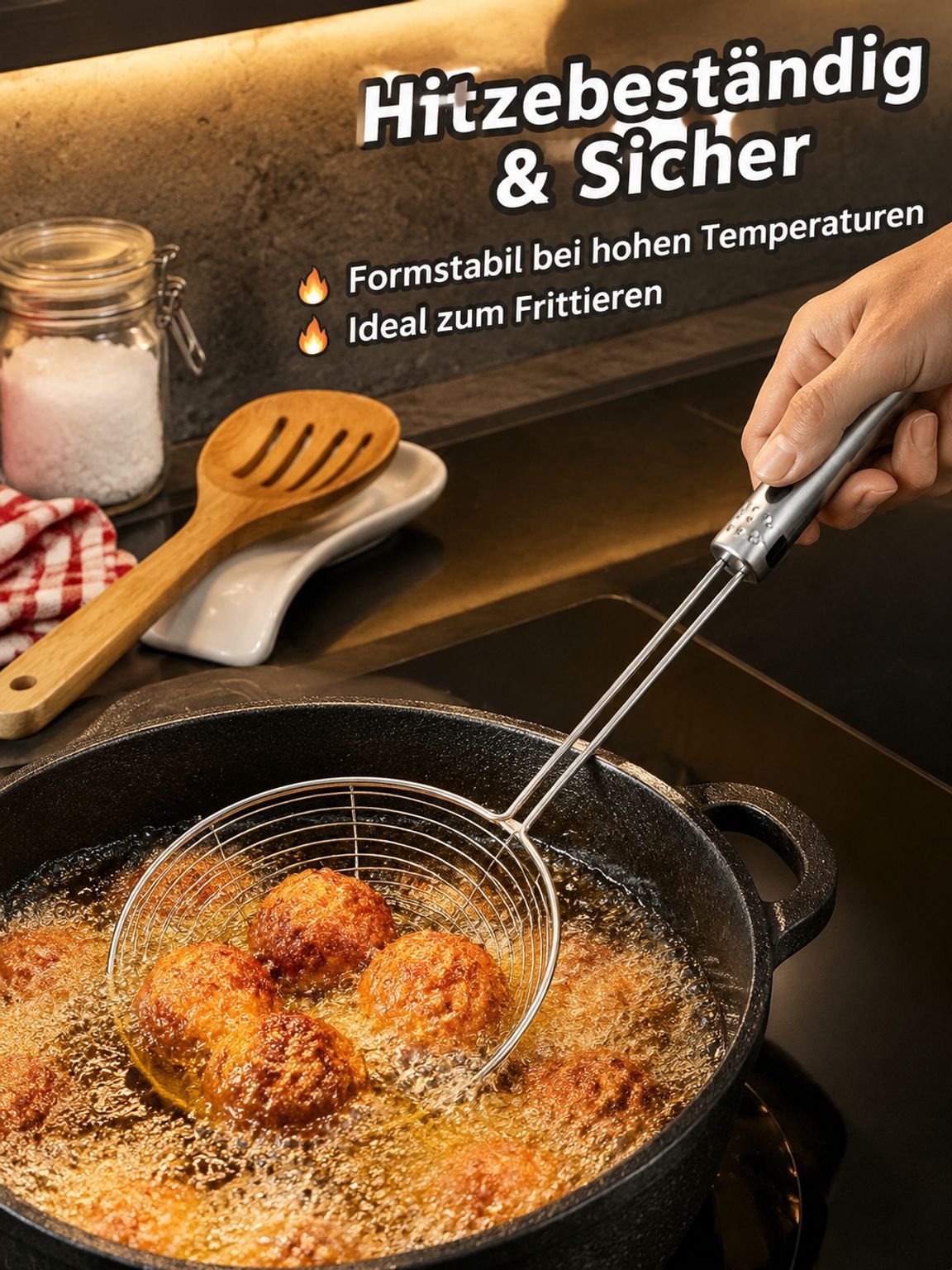 Hochwertiges Nudelsieb für den täglichen Gebrauch