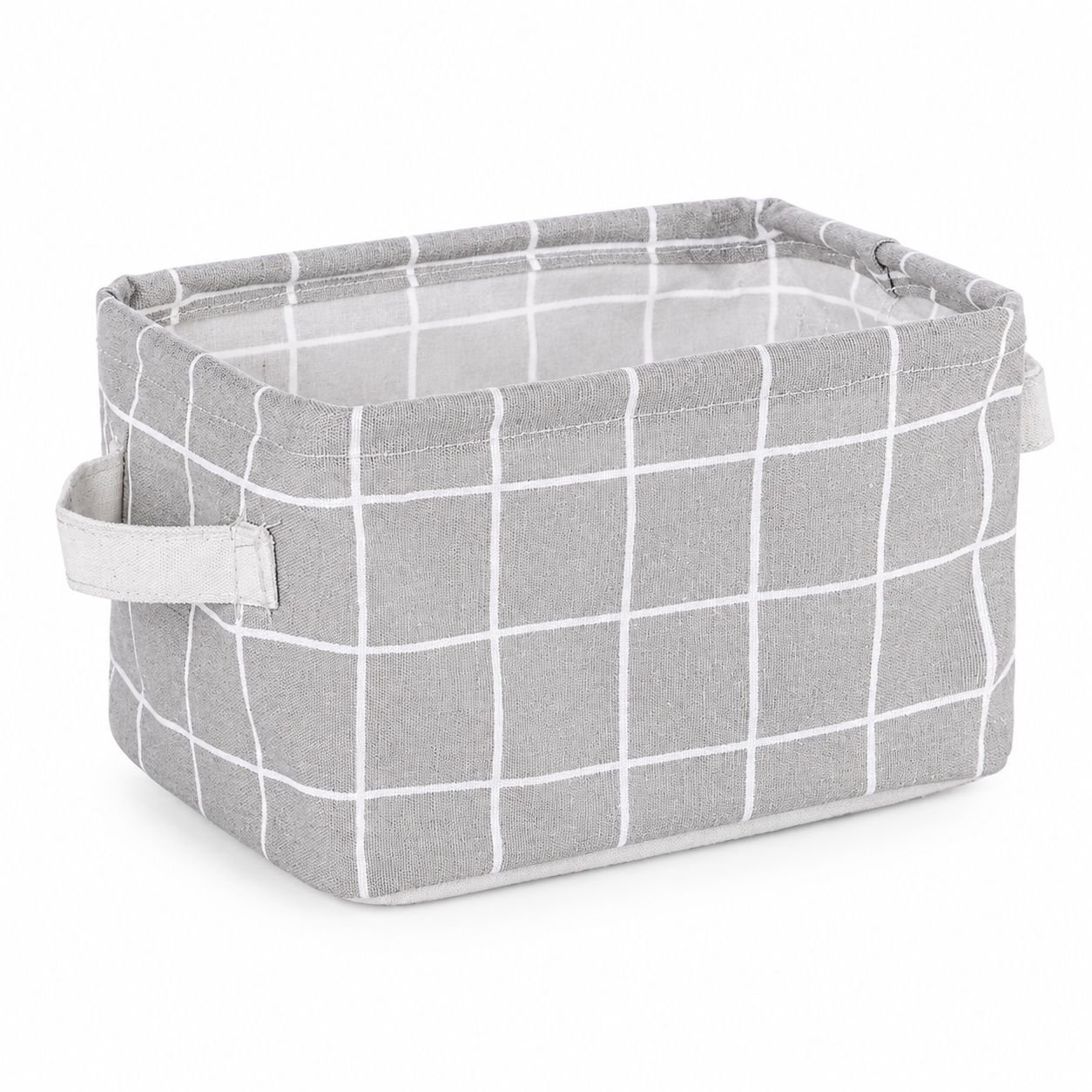 Caja organizadora de escritorio impermeable de algodón y lino