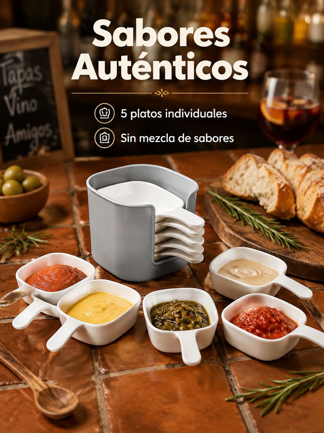Set de platillos para especias