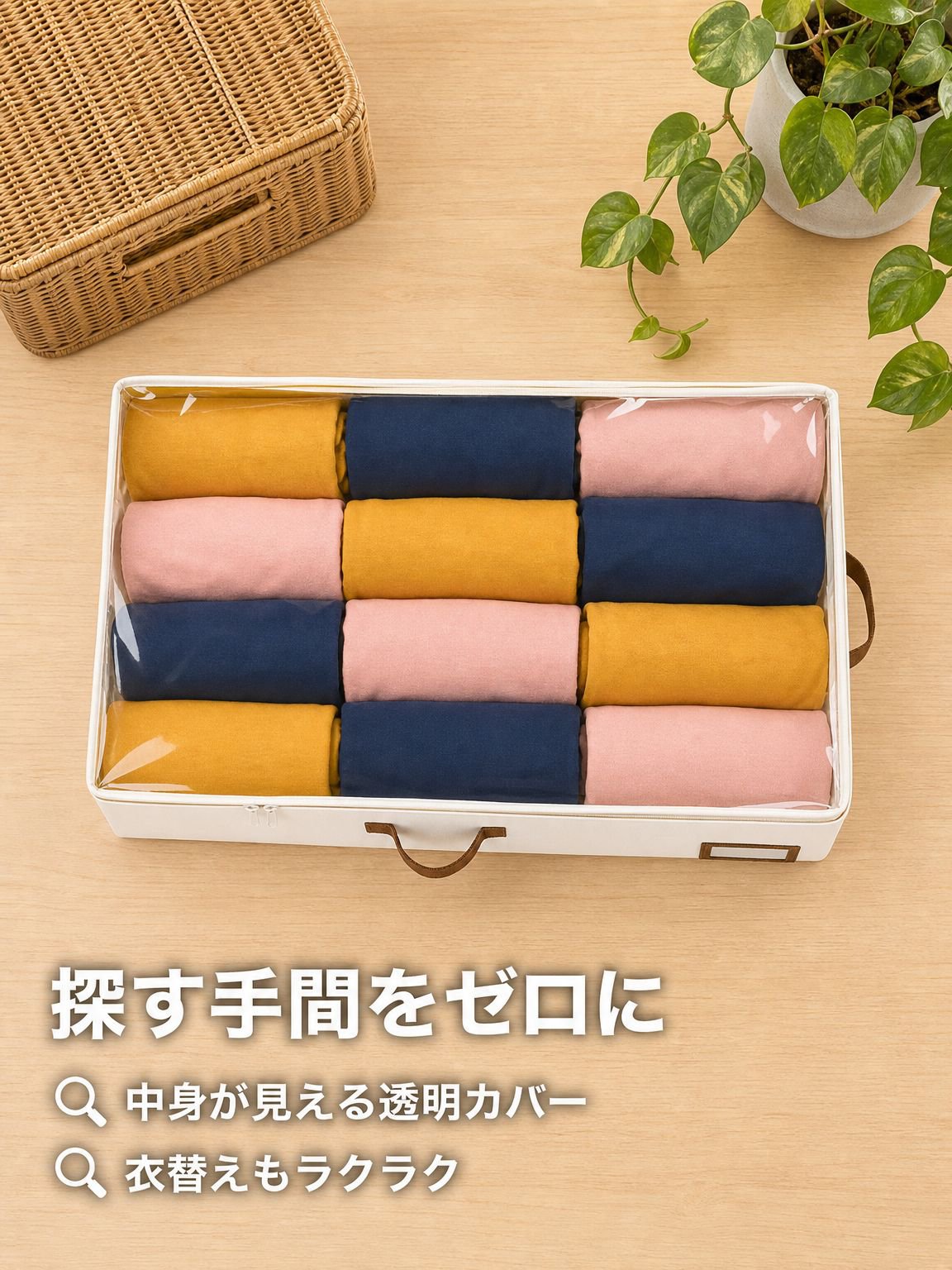 不織布収納ボックス折りたたみ