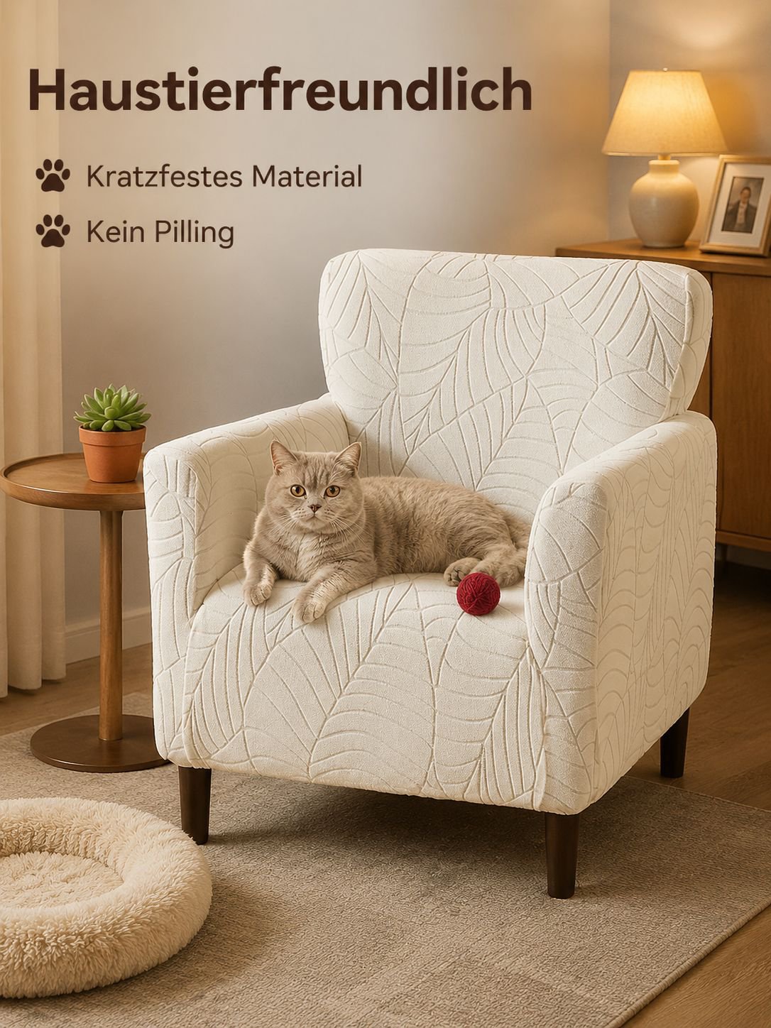 Elastischer Sofabezug mit Naturmotiv