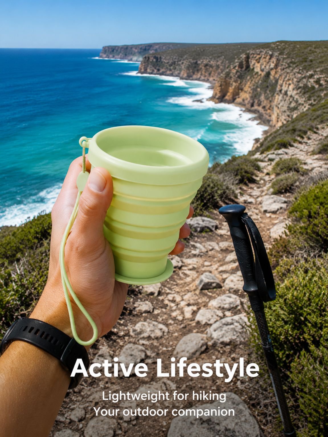 Travel cup with leak-proof design and durable silicone body