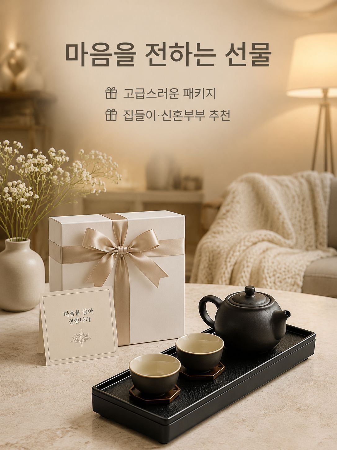 고급 커플 찻잔 세트 로맨틱한 티타임을 위한 선물