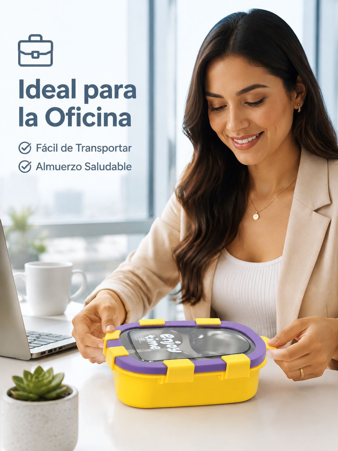 Lonchera térmica portátil de acero inoxidable 304 con compartimentos