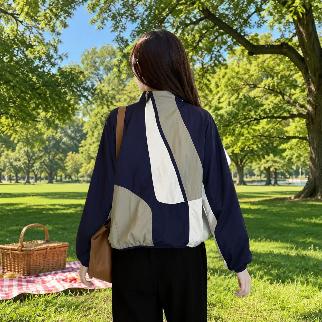 Parka para mujer de exterior con protección solar, moderna y bonita