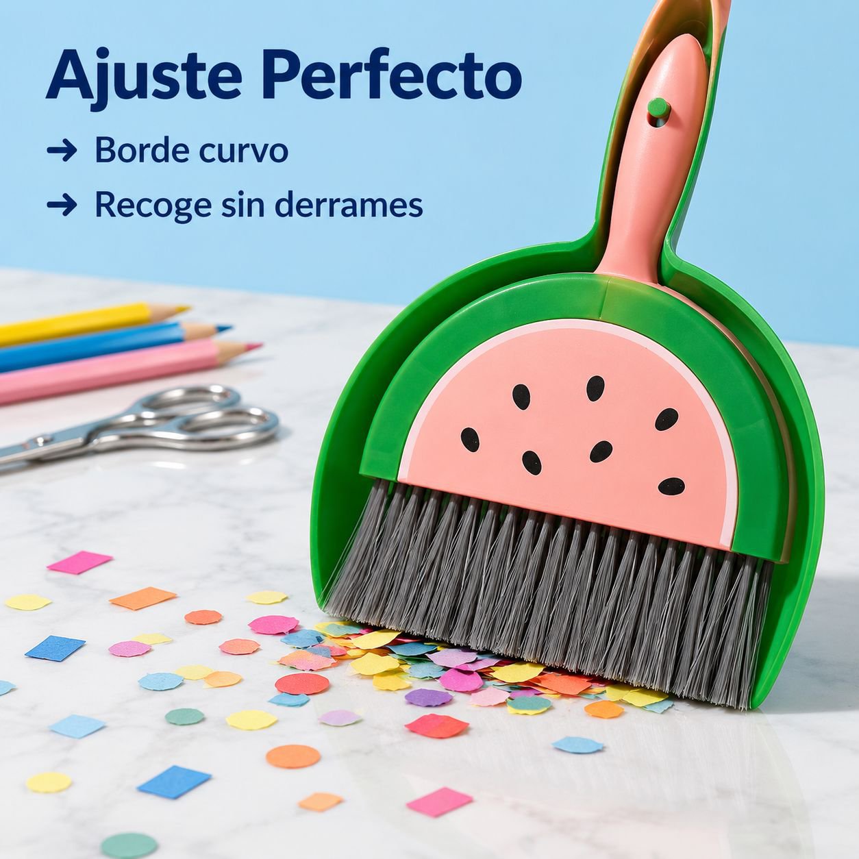 Lindo juego de escoba de escritorio en miniatura
