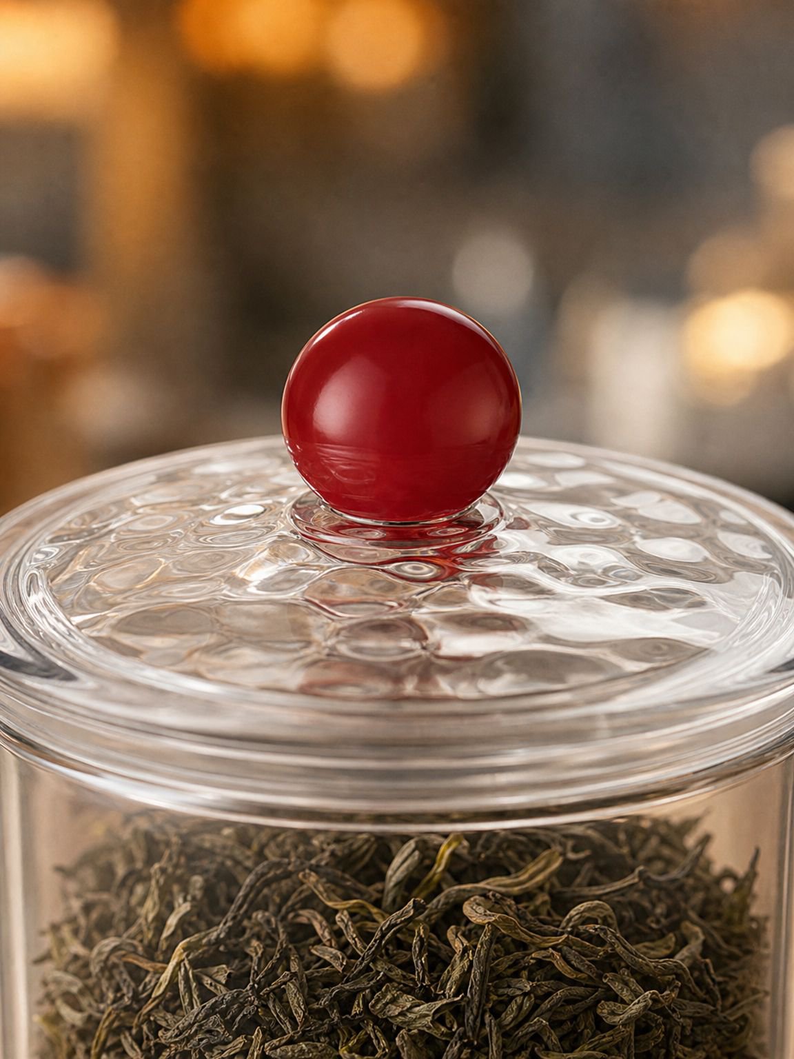 Premium stainless steel coffee container on kitchen counter