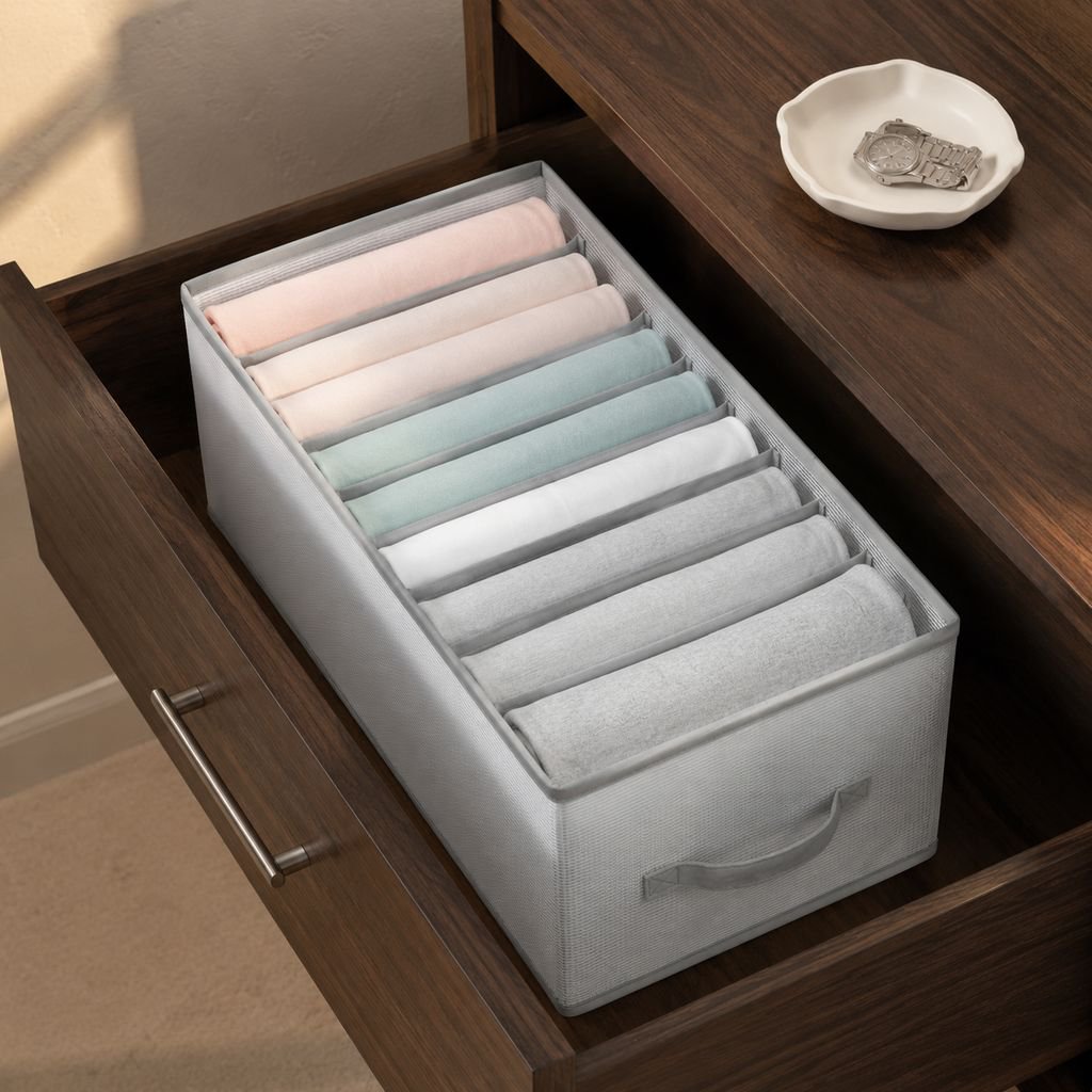 Washable Eight-Section Drawer Organiser