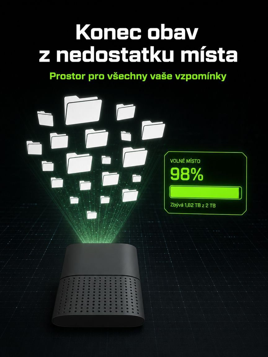 Moderní design externího SSD disku