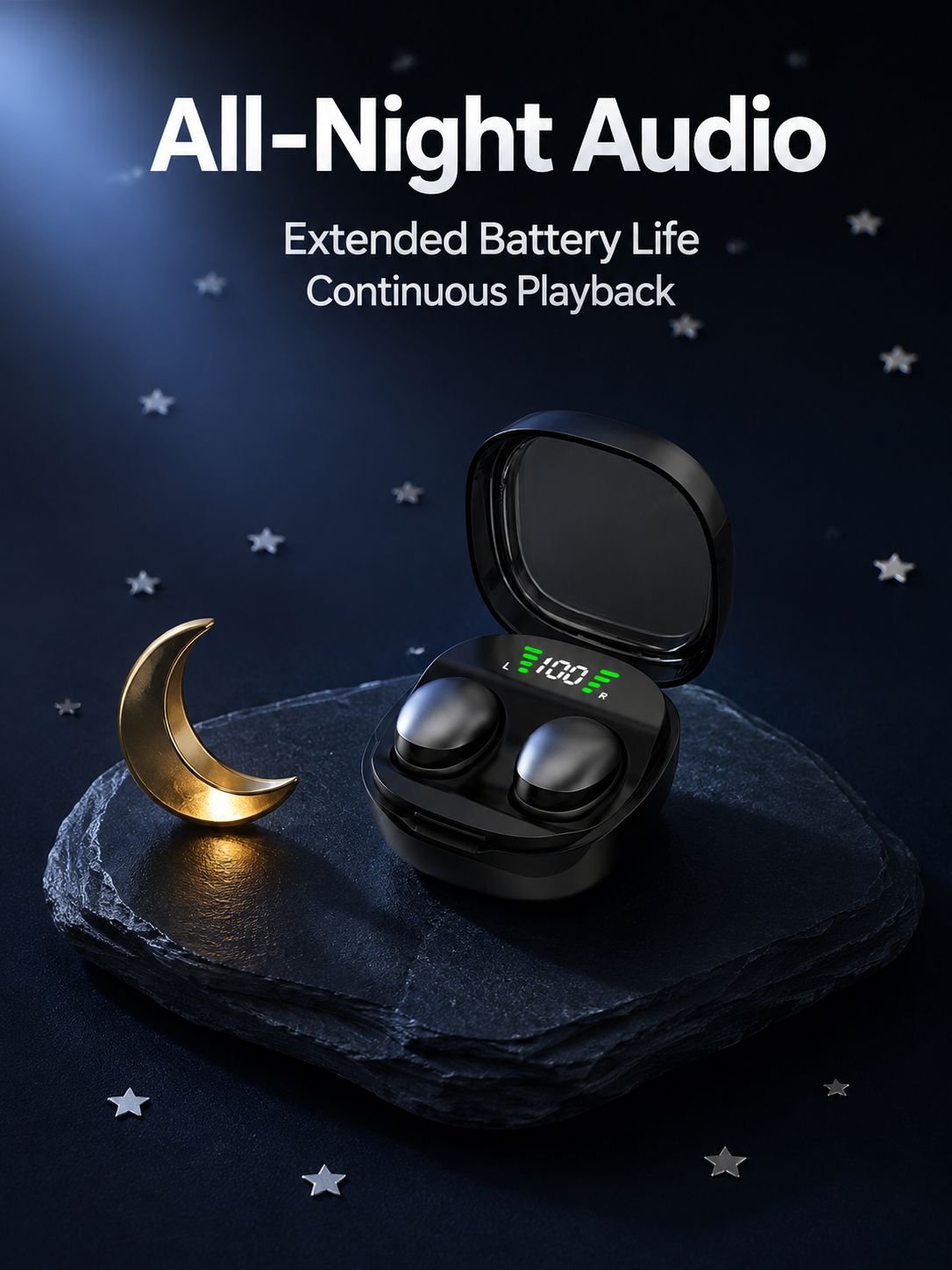Ultra-mini wireless Bluetooth earbuds for sleep, ultra-thin, painless, comfortable for side sleeping