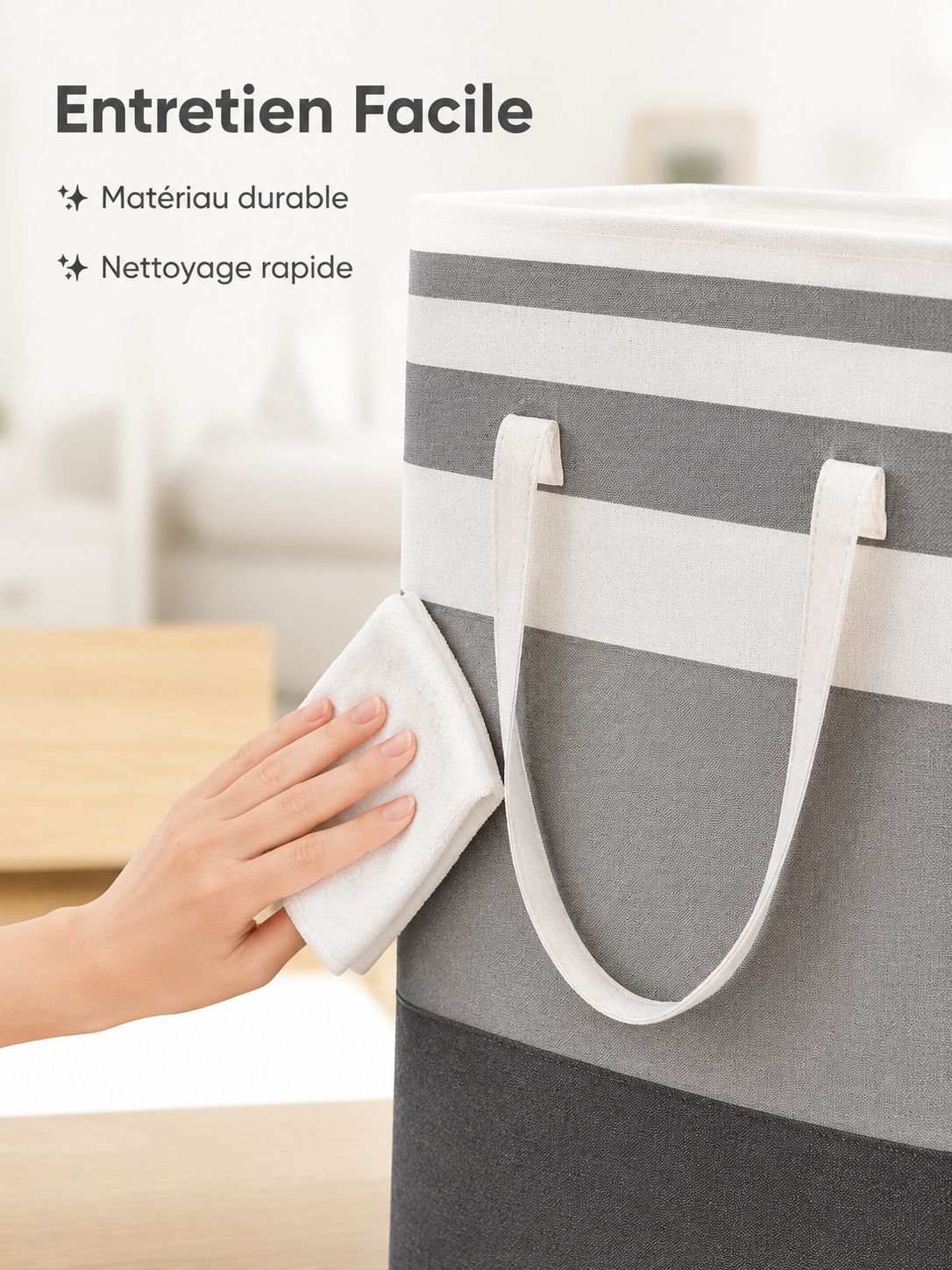 Seau de rangement pour jouets avec couvercle panier d’organisation