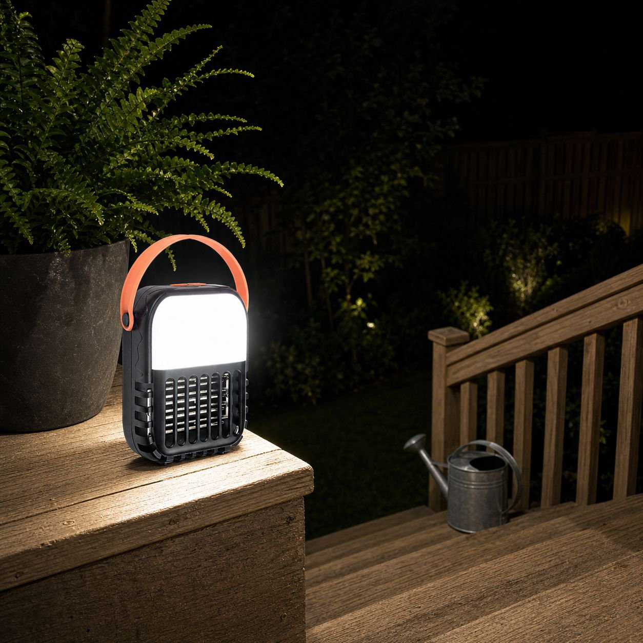 Chemical-free mosquito control lamp for backyard