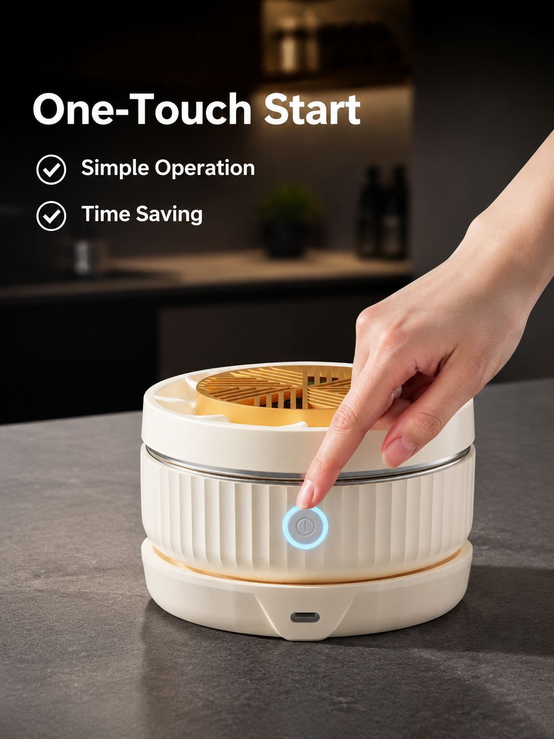 Wireless electric fruit and vegetable washing and purifying machine, food washing machine, removes p