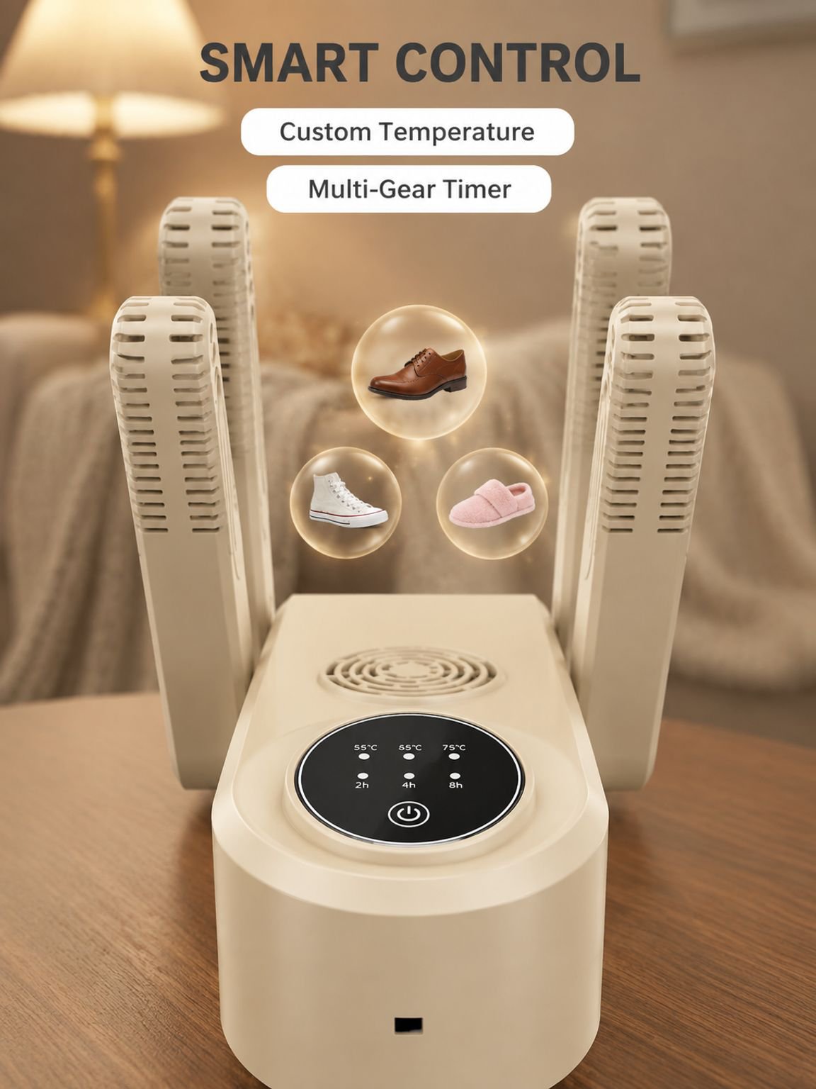 Dual-Shoe Foldable Fast-Drying Shoe Dryer