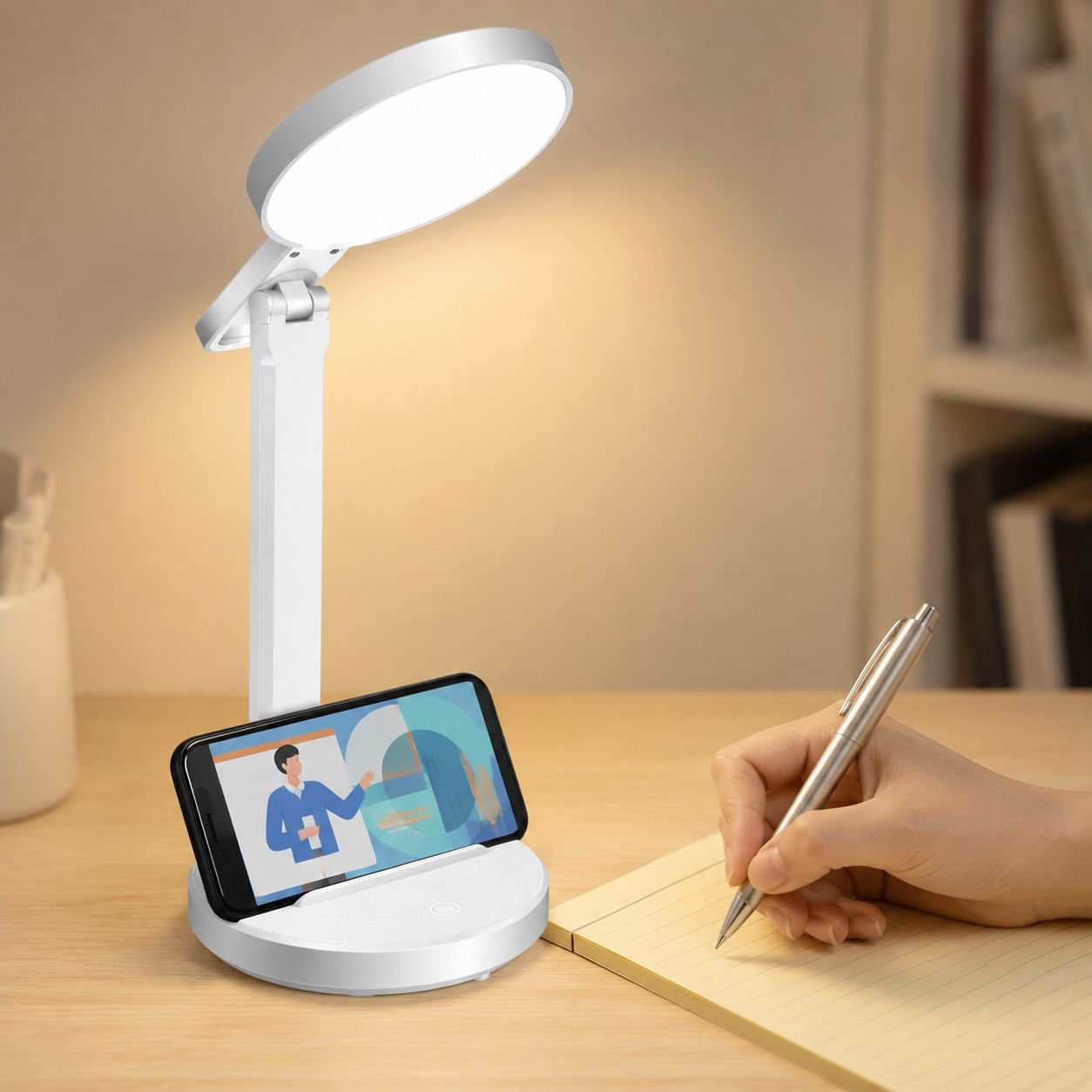 Foldable Dormitory Desk Lamp Student Study Reading Lamp