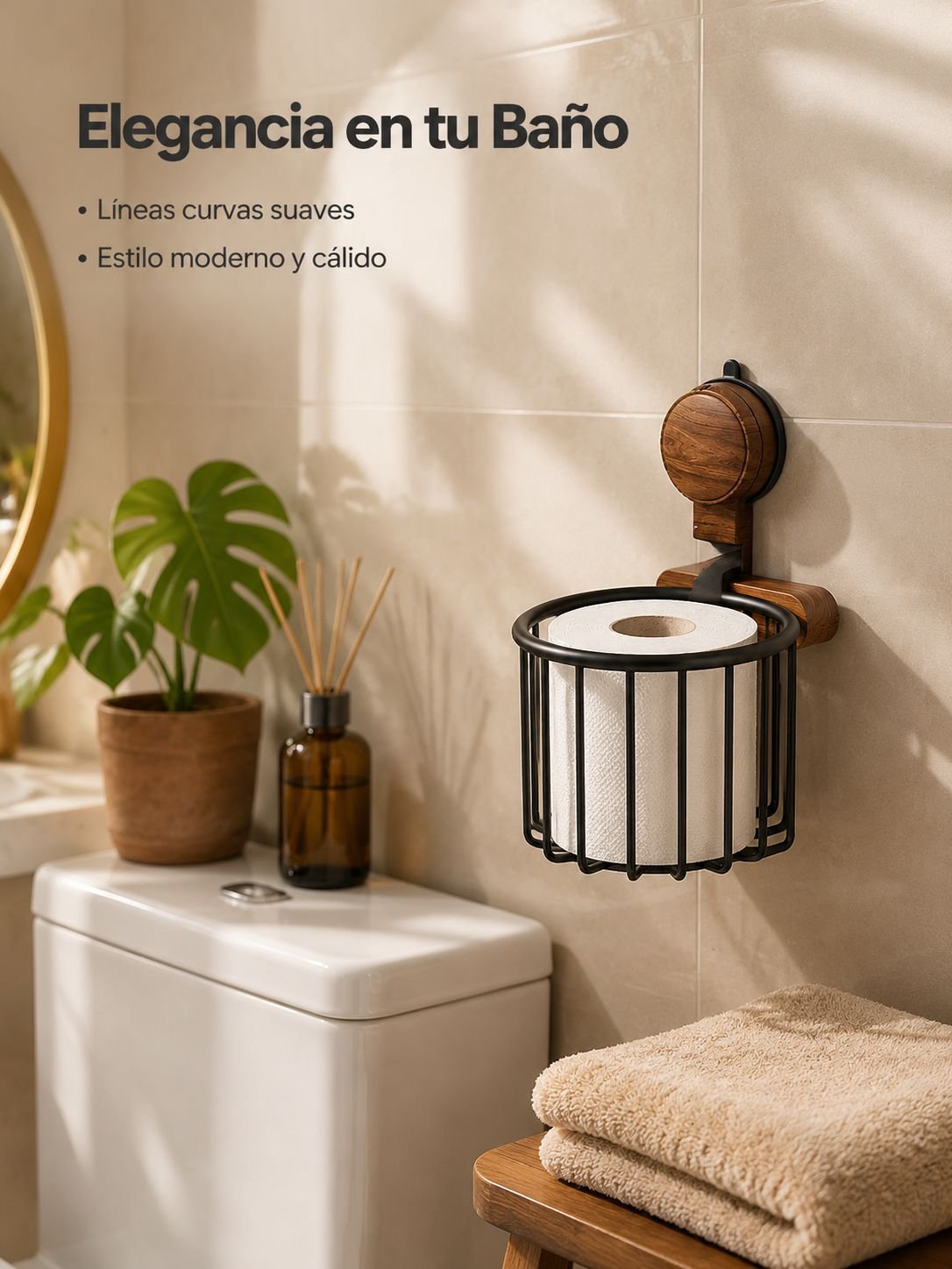 Cesta para guardar papel higiénico