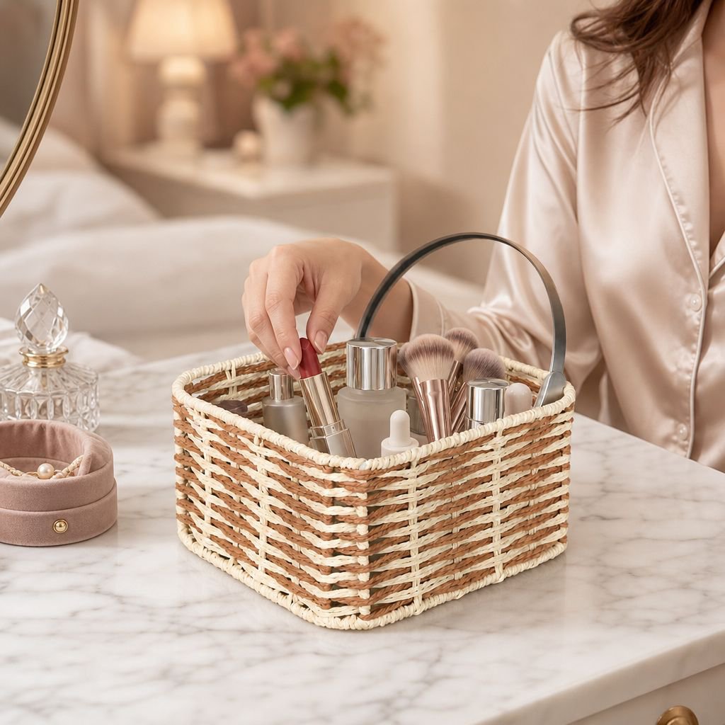 Panier de rangement rectangulaire pour bureau