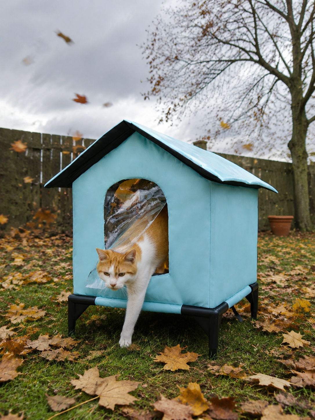 Stevig kattenhok voor buitengebruik